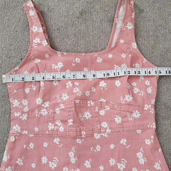 No Boundaries Pink Mini Denim Dress Junior Size US S (3-5) - Picture 7 of 8